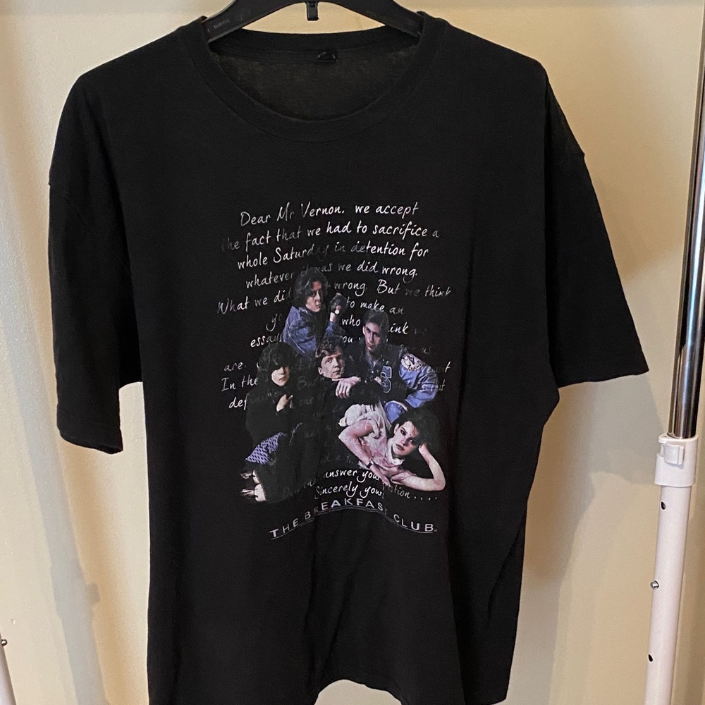 Tultex Black Breakfast Club Shirt A68